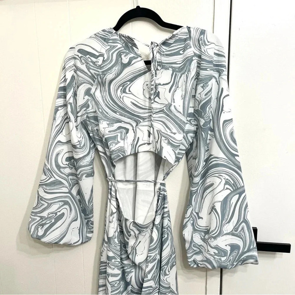 Jonathan Simkhai Mellie Marble print midi dress NWT size medium - Picture 6 of 10